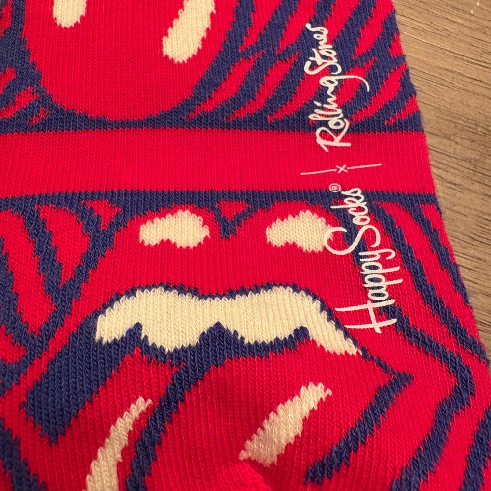Happy Socks - Rolling Stones Logo Women’s 5.5-9.5 NWT